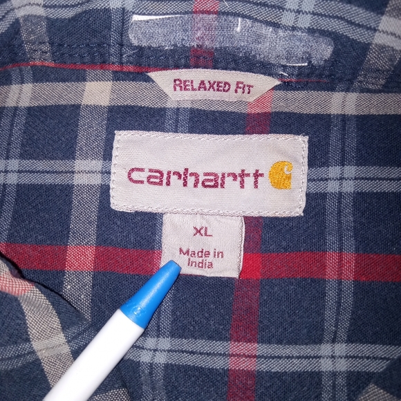 Vintage Carhartt plaid flannel XL - Picture 9 of 10